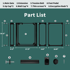 AiWMGL dual-lock-system-gate prevents accidental openings while adults operate easily.