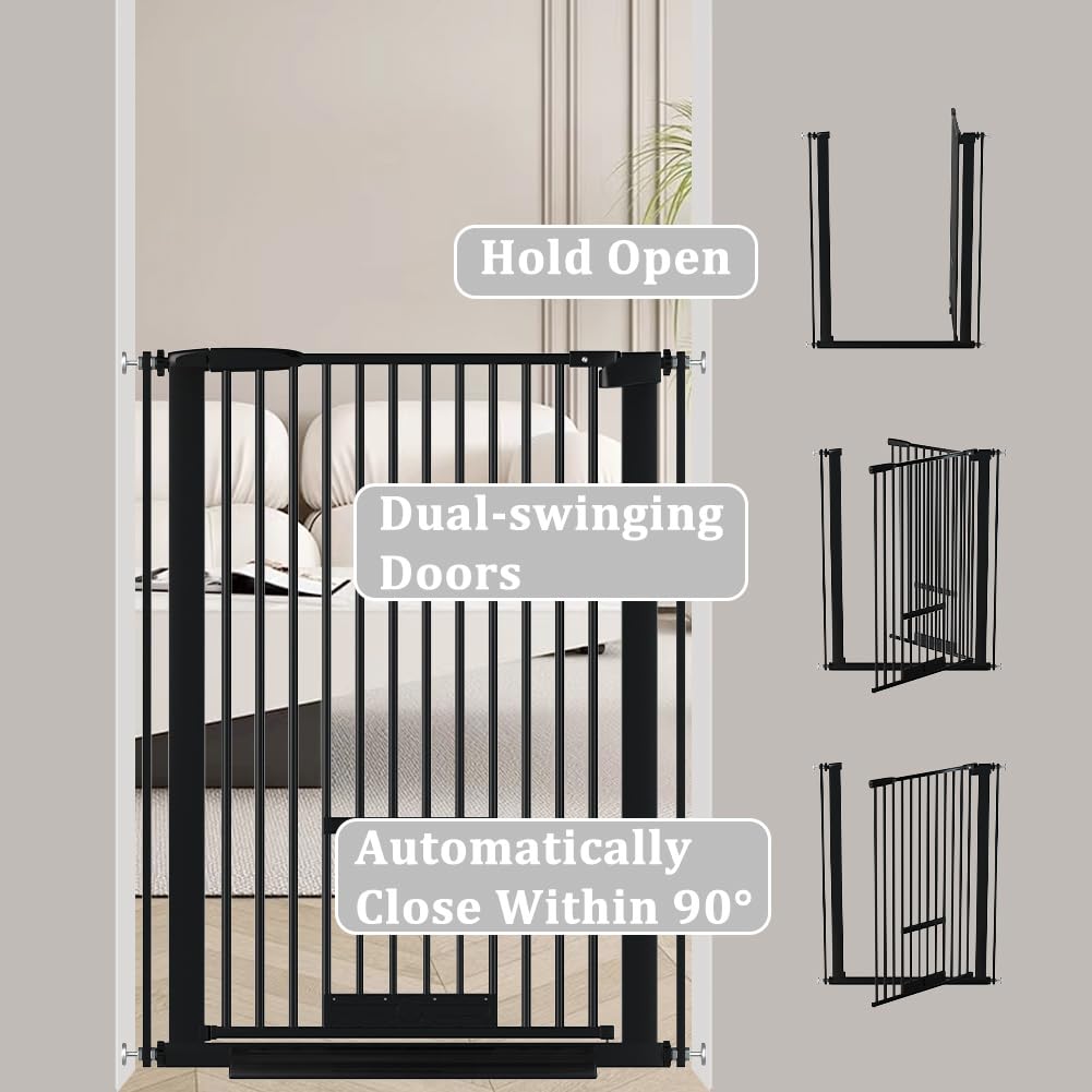 AiWMGL gate ideal for doorways, hallways, kitchens and stairs in homes.