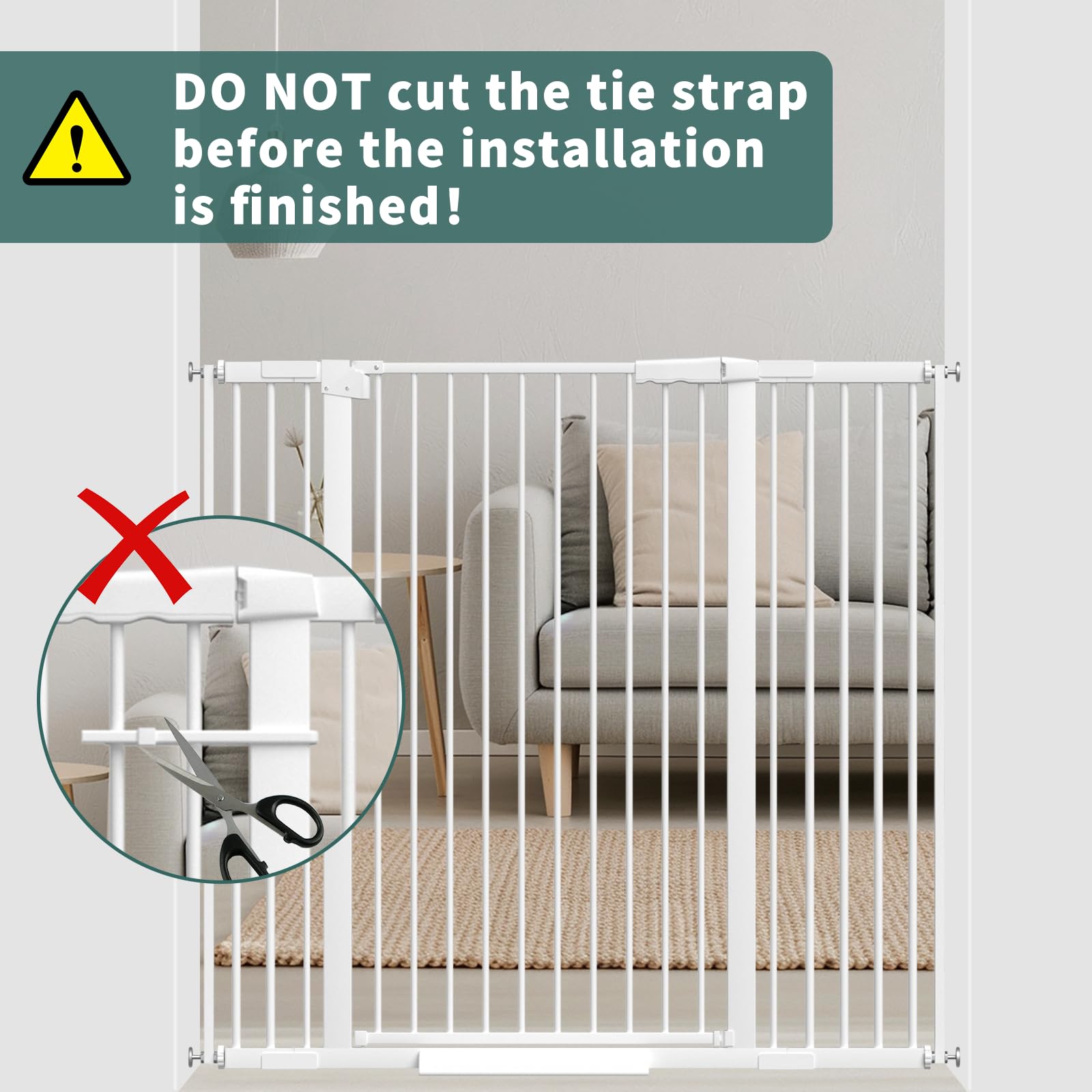 AiWMGL pressure-mounted installation protects walls without drilling.