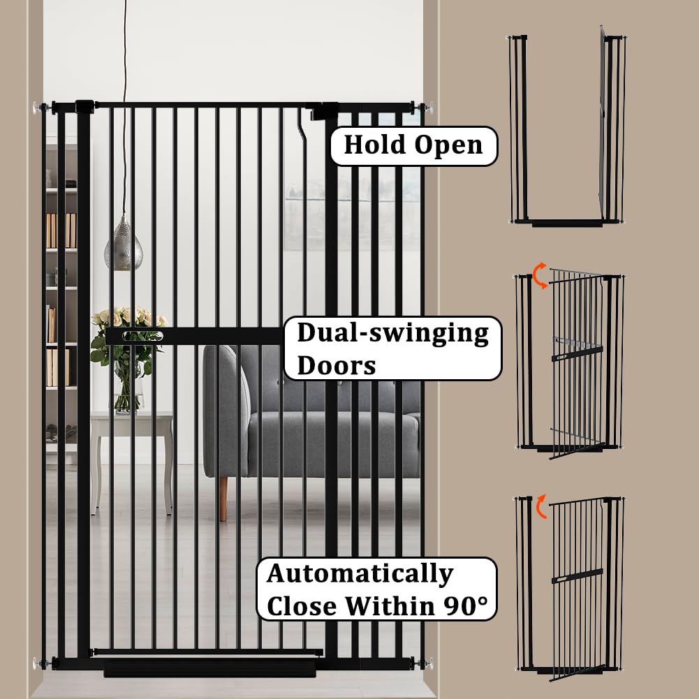 AiWMGL thick-walled black metal construction feels sturdy for busy homes