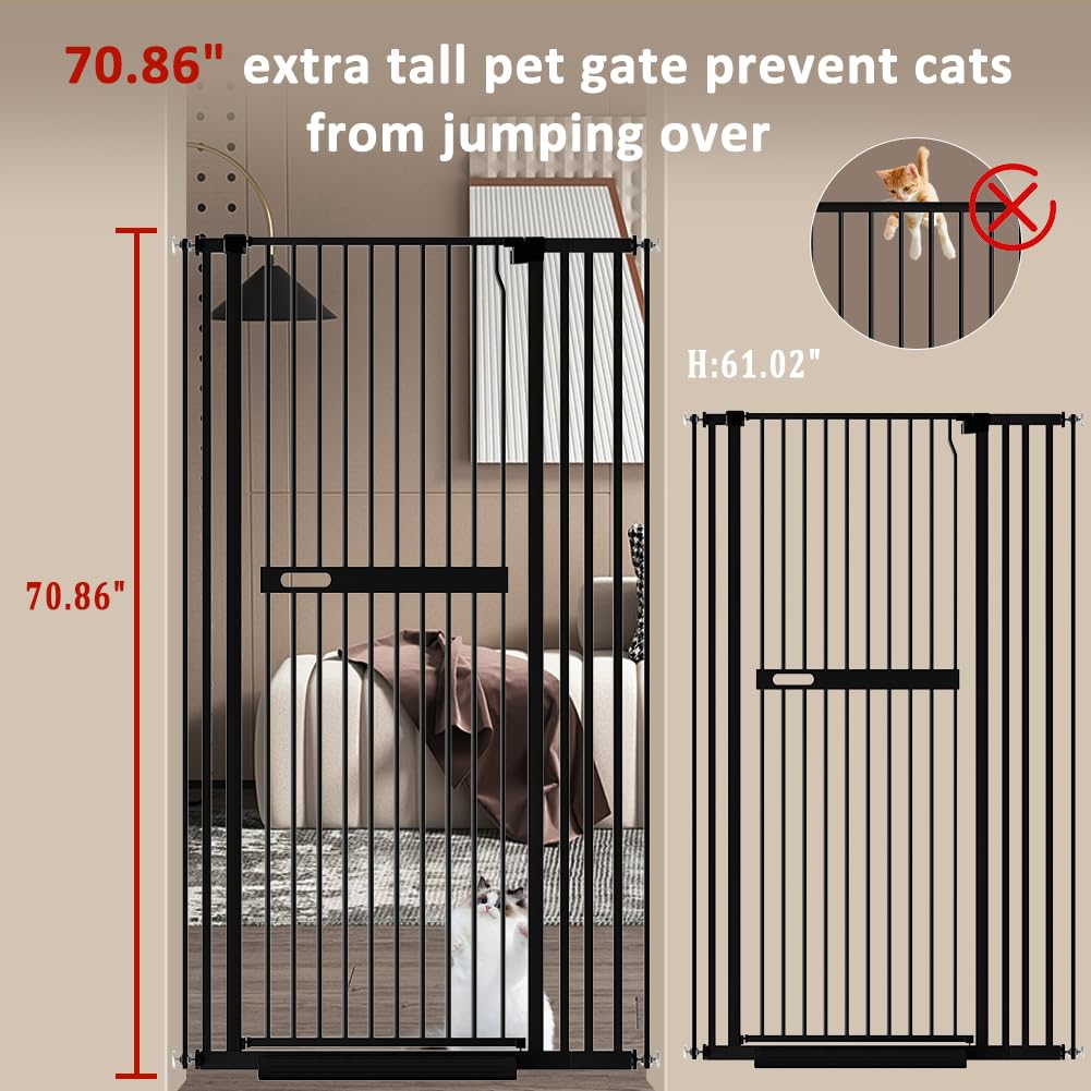 AiWMGL ultra-narrow 1.37-inch spacing keeps small pets contained