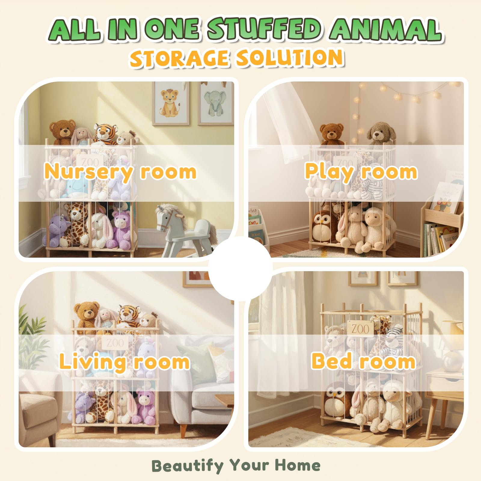 aiwo room decor nursery integration with cute storage and style.