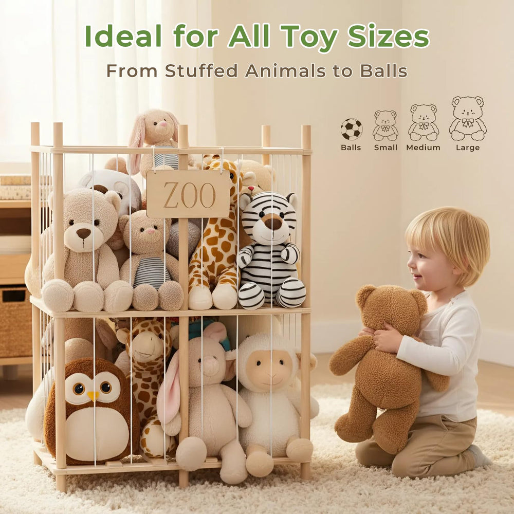aiwo wide-open top for kids enables quick, independent tidy-ups.
