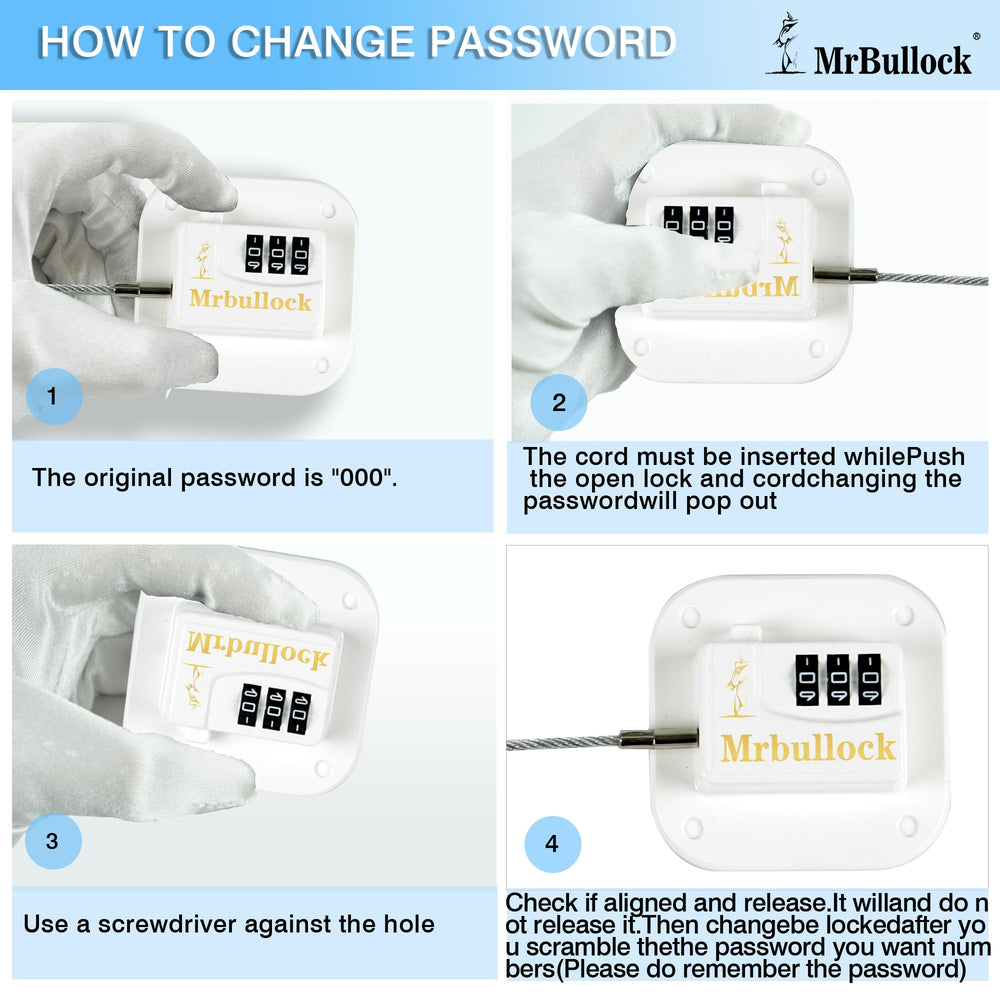 Premium ABS, stainless steel, and zinc alloy materials in the lock