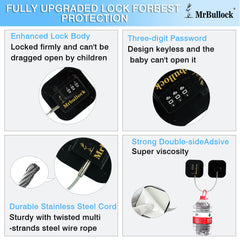 AIXIAOYA oven lock helps keep curious hands away from hot surfaces