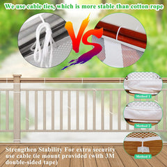 Aixingyun extendable net connects for longer rail coverage in larger homes.