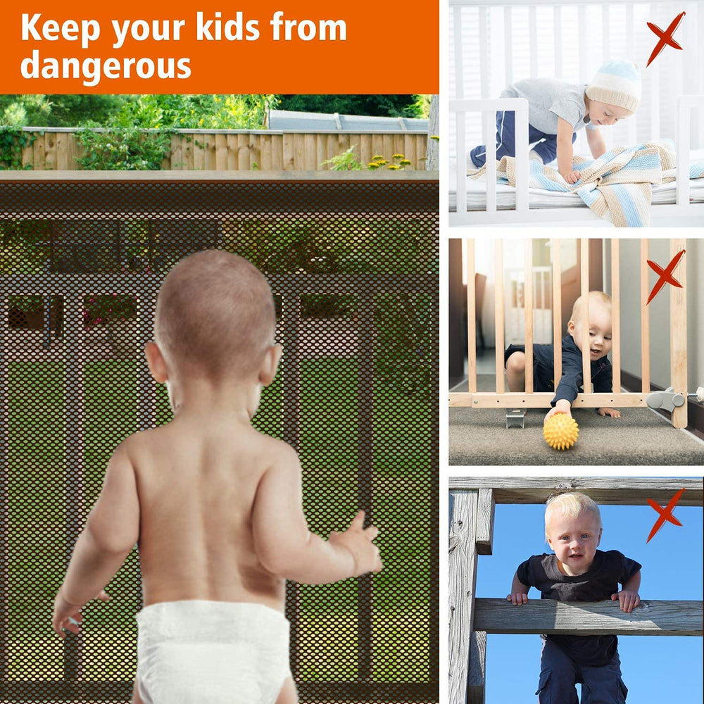 Aixingyun stair safety net with zip ties for easy installation