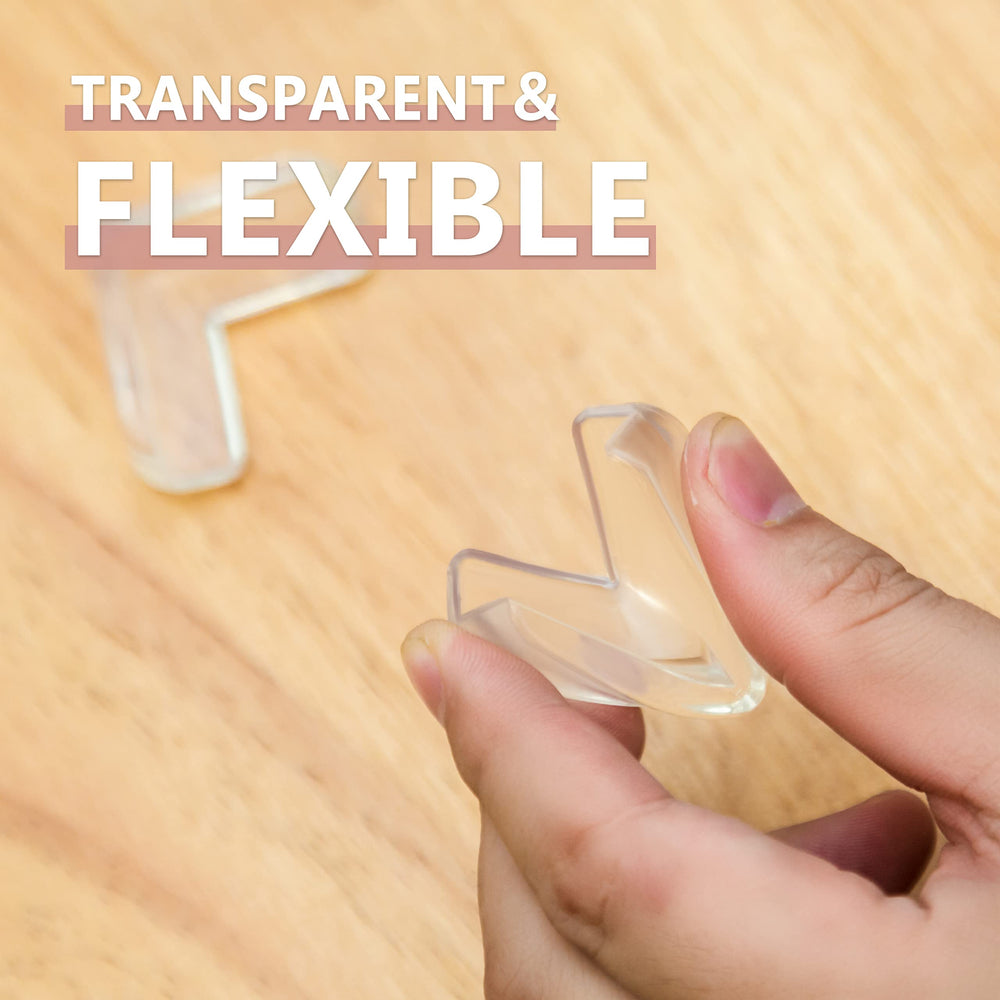AIXMEET 3M adhesive corner guard affixes securely to a table edge
