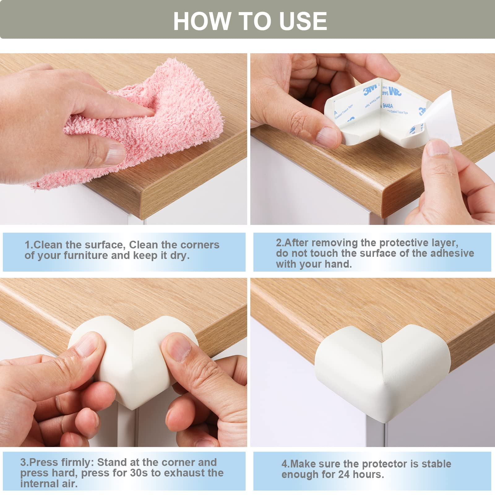 AIXMEET baby-proofing corner cushions for nurseries and playrooms.