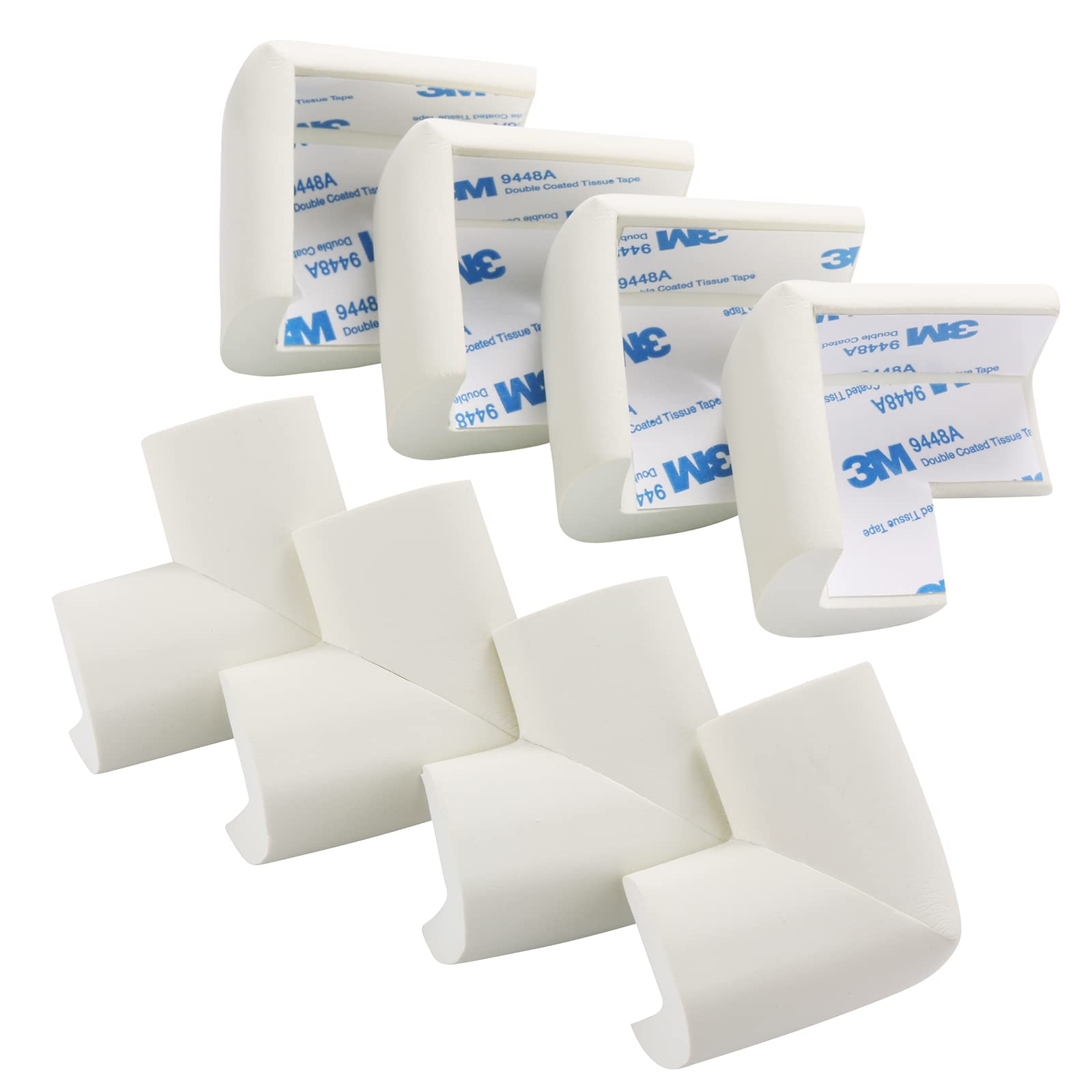 AIXMEET corner guards with pre-taped adhesive ready for easy installation.