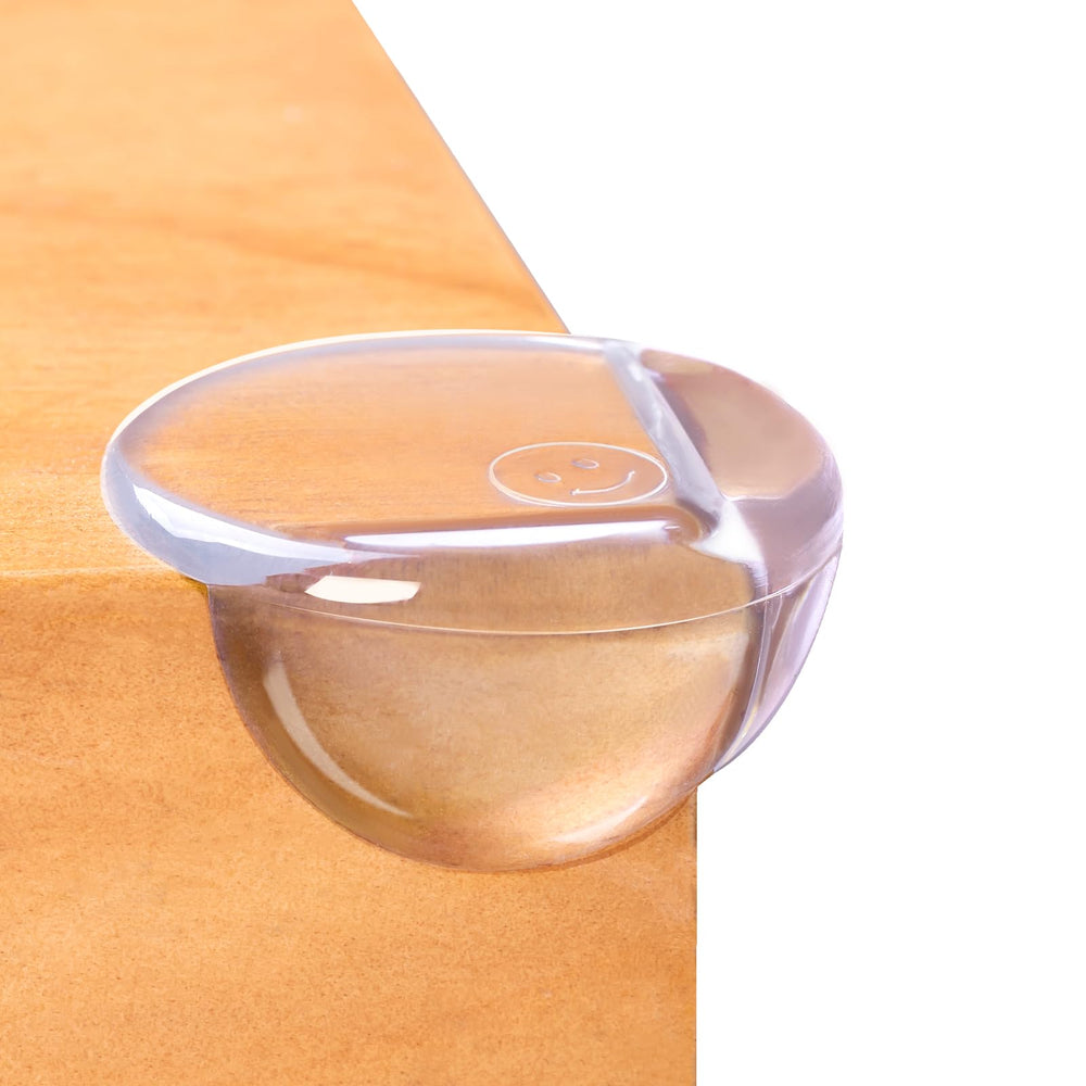 AIXMEET corner protector 8-pack on a light table edge, clear for baby safety