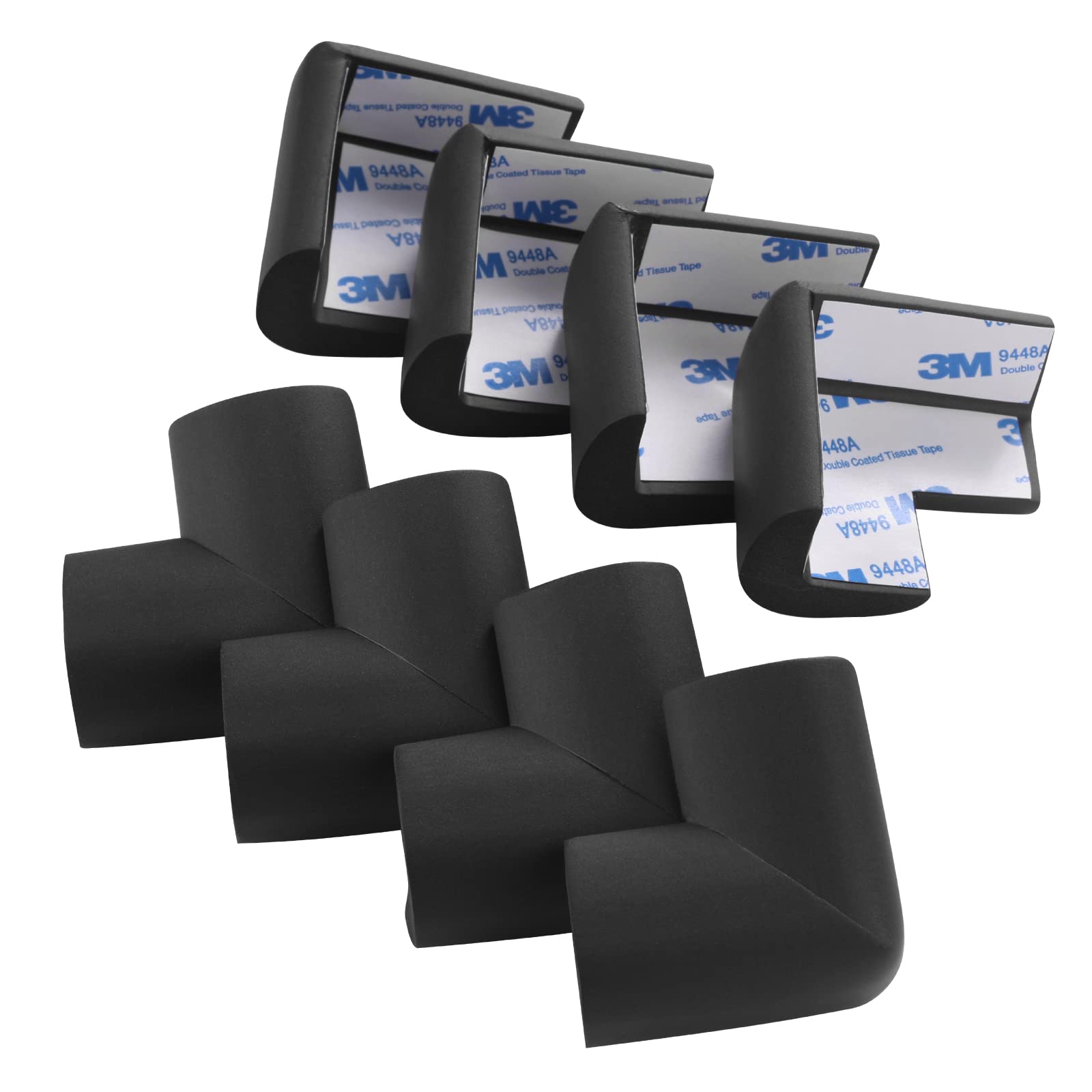 Pre-taped adhesive corner protectors by AIXMEET for quick installation