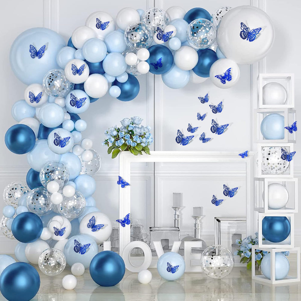 Aixoom blue butterfly wall decor style C brings delicate elegance.