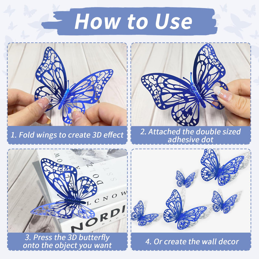 Aixoom butterfly wall art in multiple sizes enhances layouts.