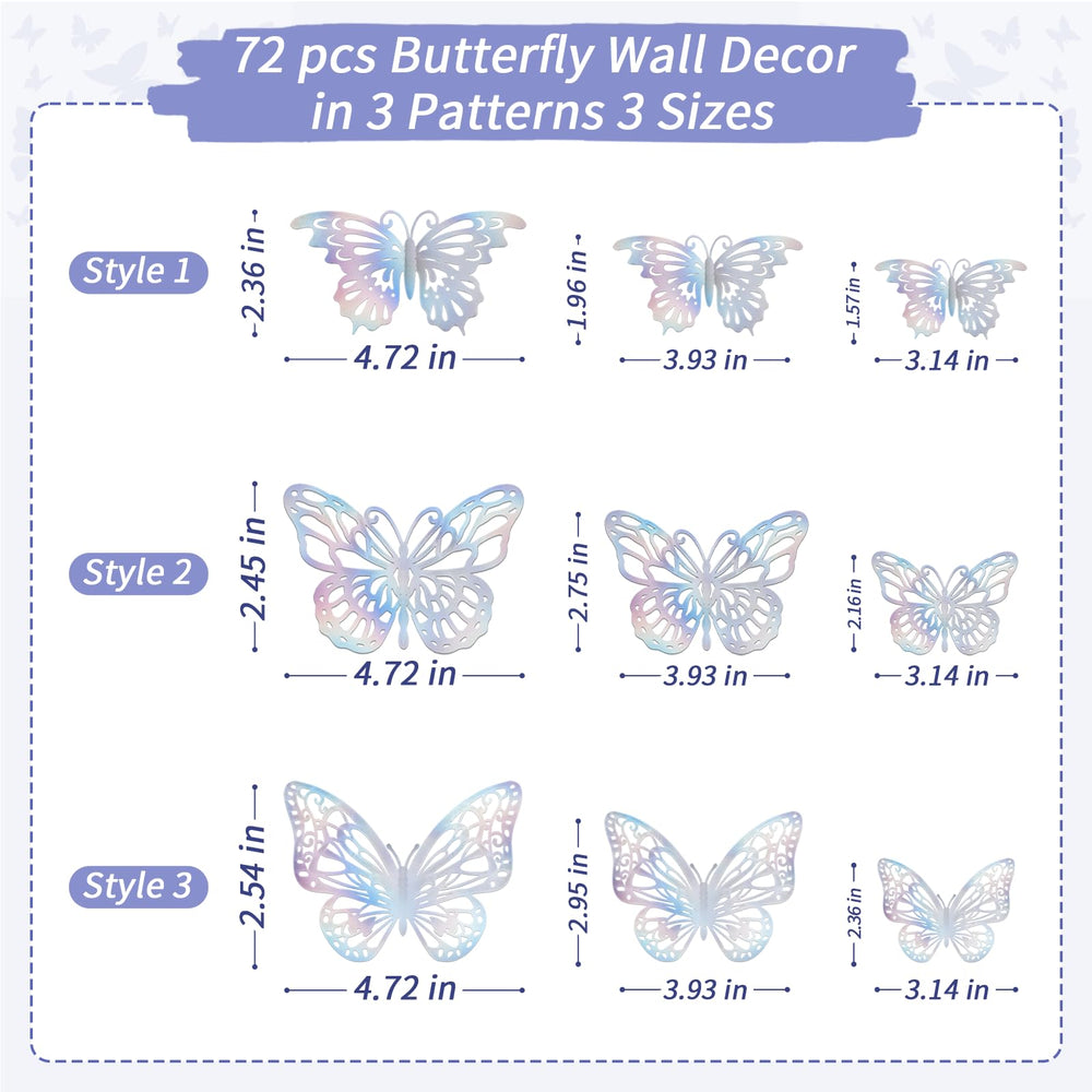 Aixoom Style A medium butterfly creates layered depth on gallery wall