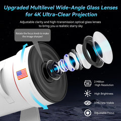 aiyotto star projector 360 rotation creates dynamic ceiling projections for mood-enhancing evenings.
