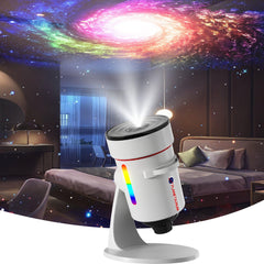 aiyotto star projector 4k lens delivers crisp Milky Way visuals for immersive bedrooms.
