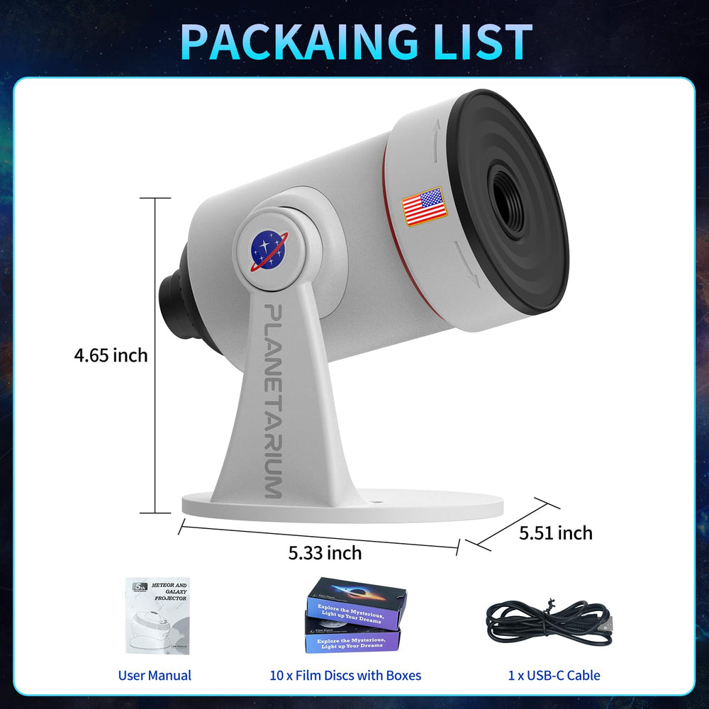 aiyotto star projector glass slide included ensures vivid scene durability.