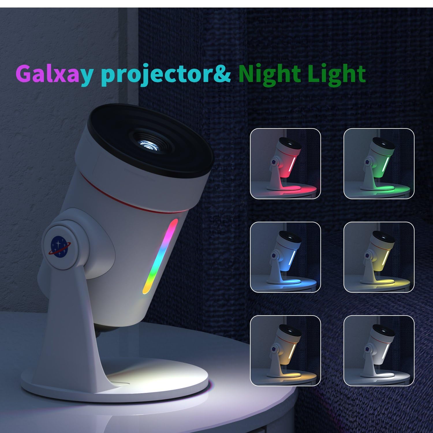aiyotto star projector night light provides a soft glow for calming evenings.