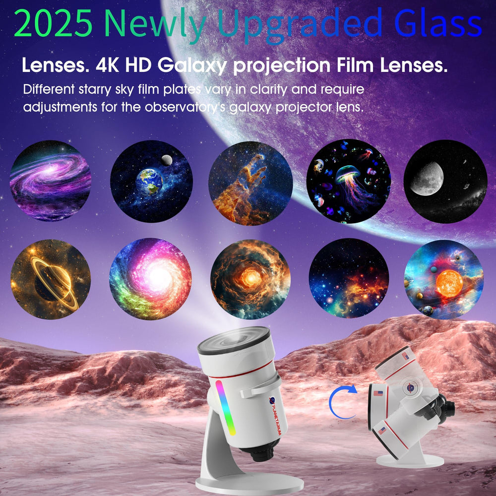 aiyotto star projector planetarium slides showcase lifelike scenes for engaging kids' rooms.