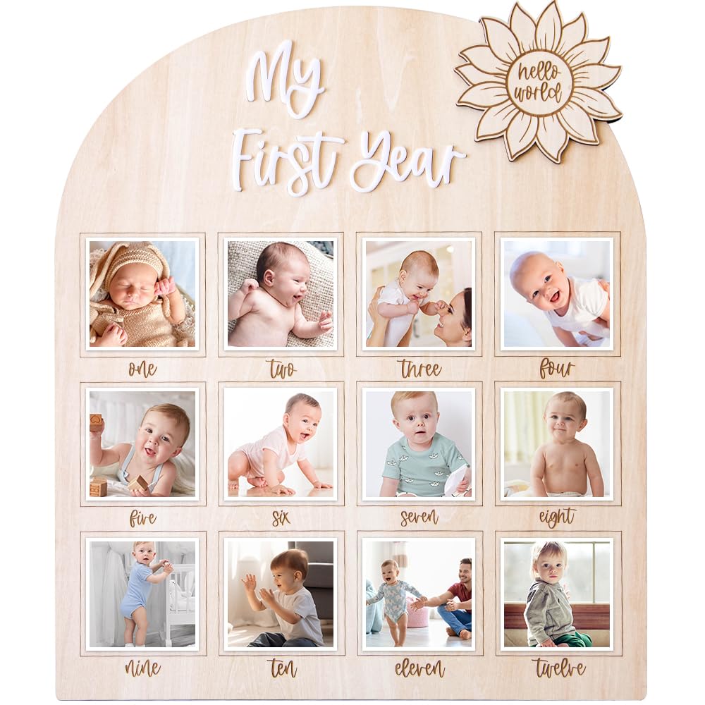 ajdvart first year milestone board gift-ready packaging ideal for baby showers