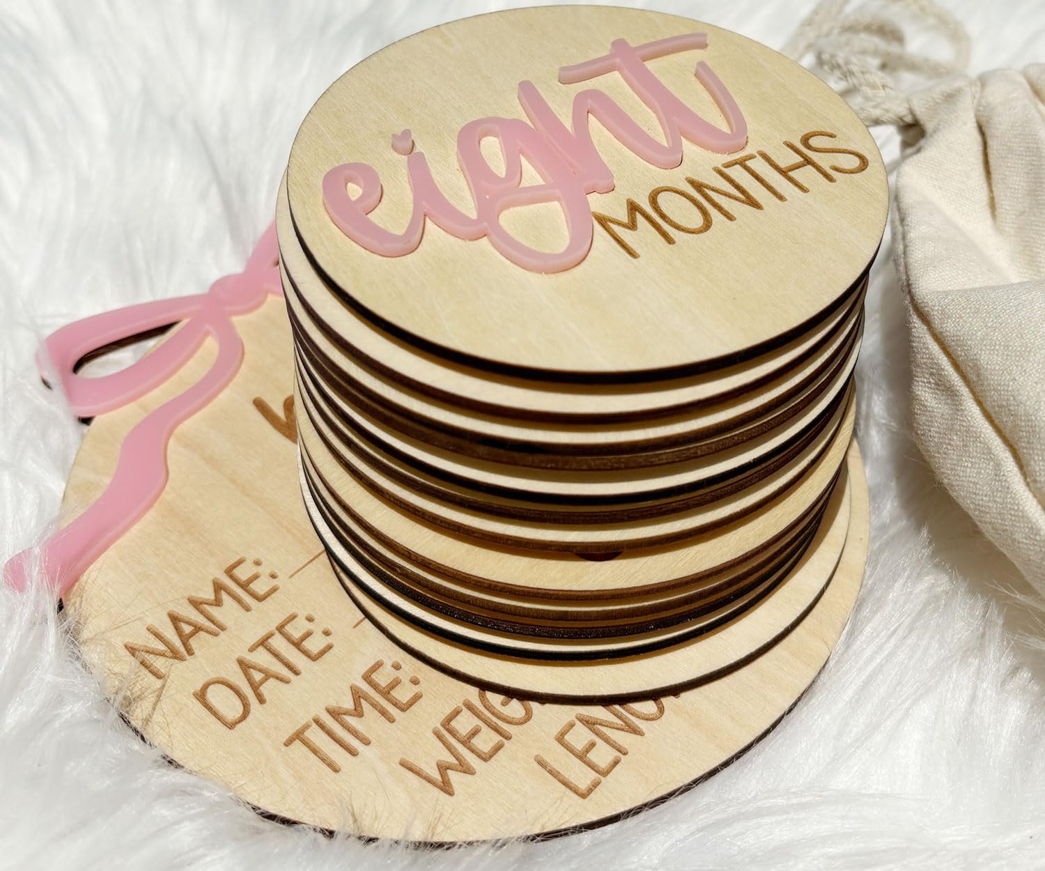 ajdvart month-6 milestone card marks halfway through the first year, ideal for baby albums