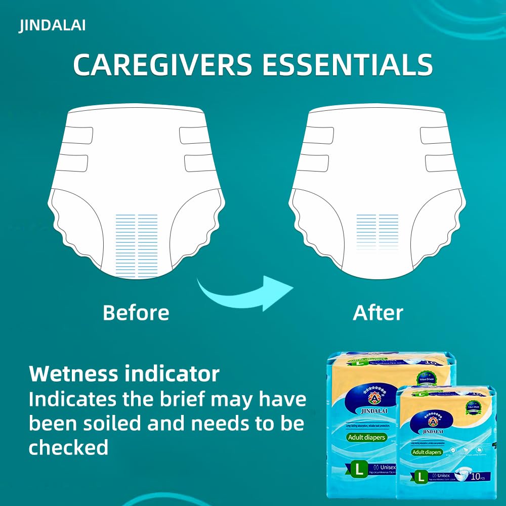 A JINDALAI diaper core detail highlights high absorbency for longer dryness.