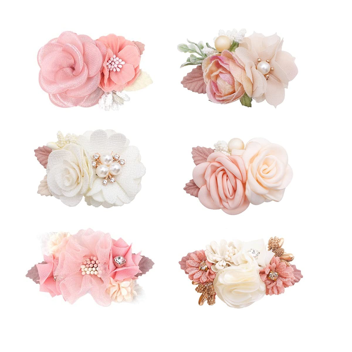 AJLTPA flower clip set adds easy daily style for little hair
