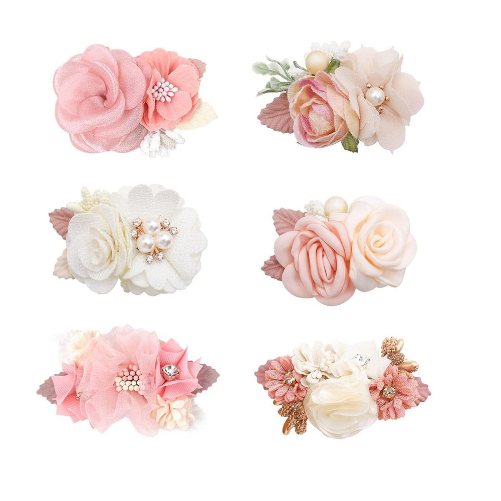 AJLTPA flower clip set adds easy daily style for little hair