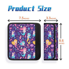 AJLTPA mermaid pattern belt cover reduces shoulder rubbing on long rides.