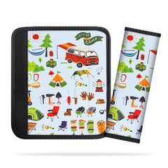 AJLTPA mermaid-pattern seat belt pad cushions kids during car trips.
