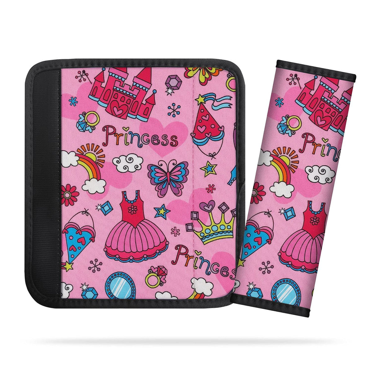 AJLTPA seatbelt cover with princess pattern offers soft cushioning for kids during car rides