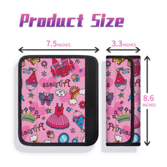 AJLTPA princess-pattern seat belt pad shown on a car belt for kids