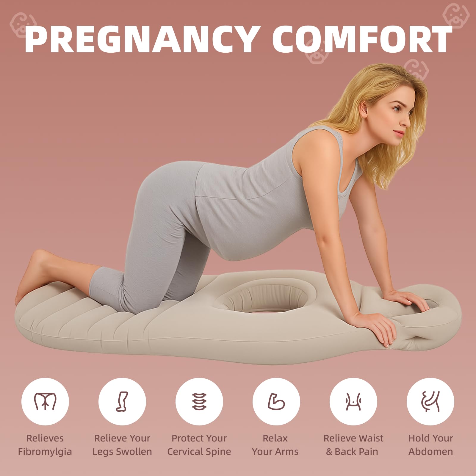 AJOFIEK portable travel pillow folds compactly for on-the-go comfort.