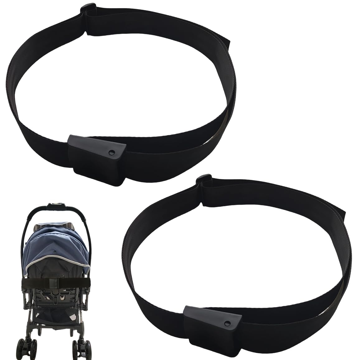 Ajqxh 2PCS pushchair straps showcase adjustable fit for secure stroller seating and upright comfort