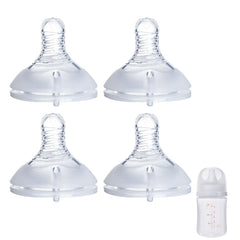 Ajrwiiy 4pack pigeon-nipple-fit ensures a secure, leak-free connection for Pigeon bottles.