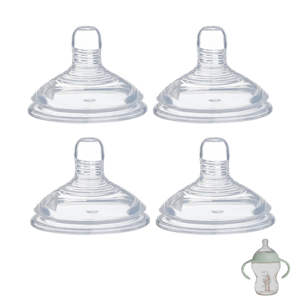 Ajrwiiy soft silicone bottle nipples offering a gentle latch for comfortable feeding.