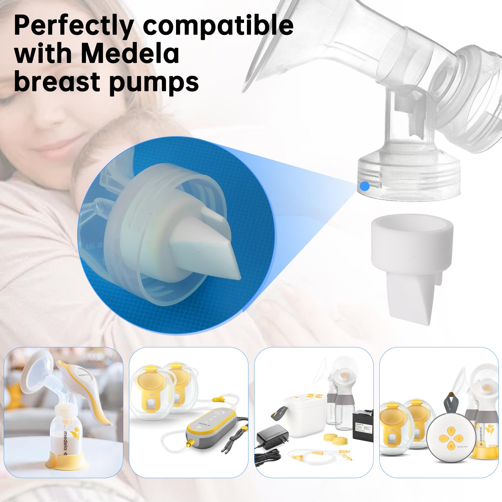 Ajrwiiy BPA-free silicone valve ensures safe, clean milk expression