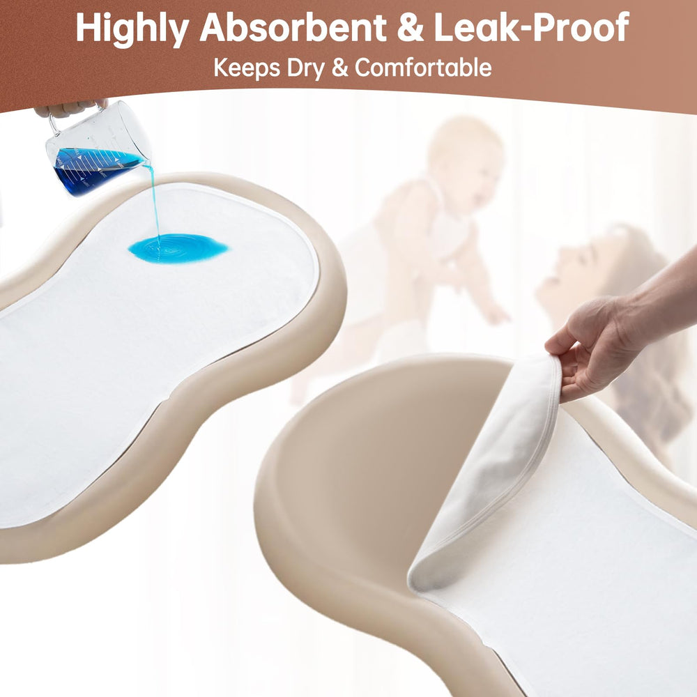 Ajrwiiy Changing Pad Liner no-leak back: prevents leaks for a clean changing surface.