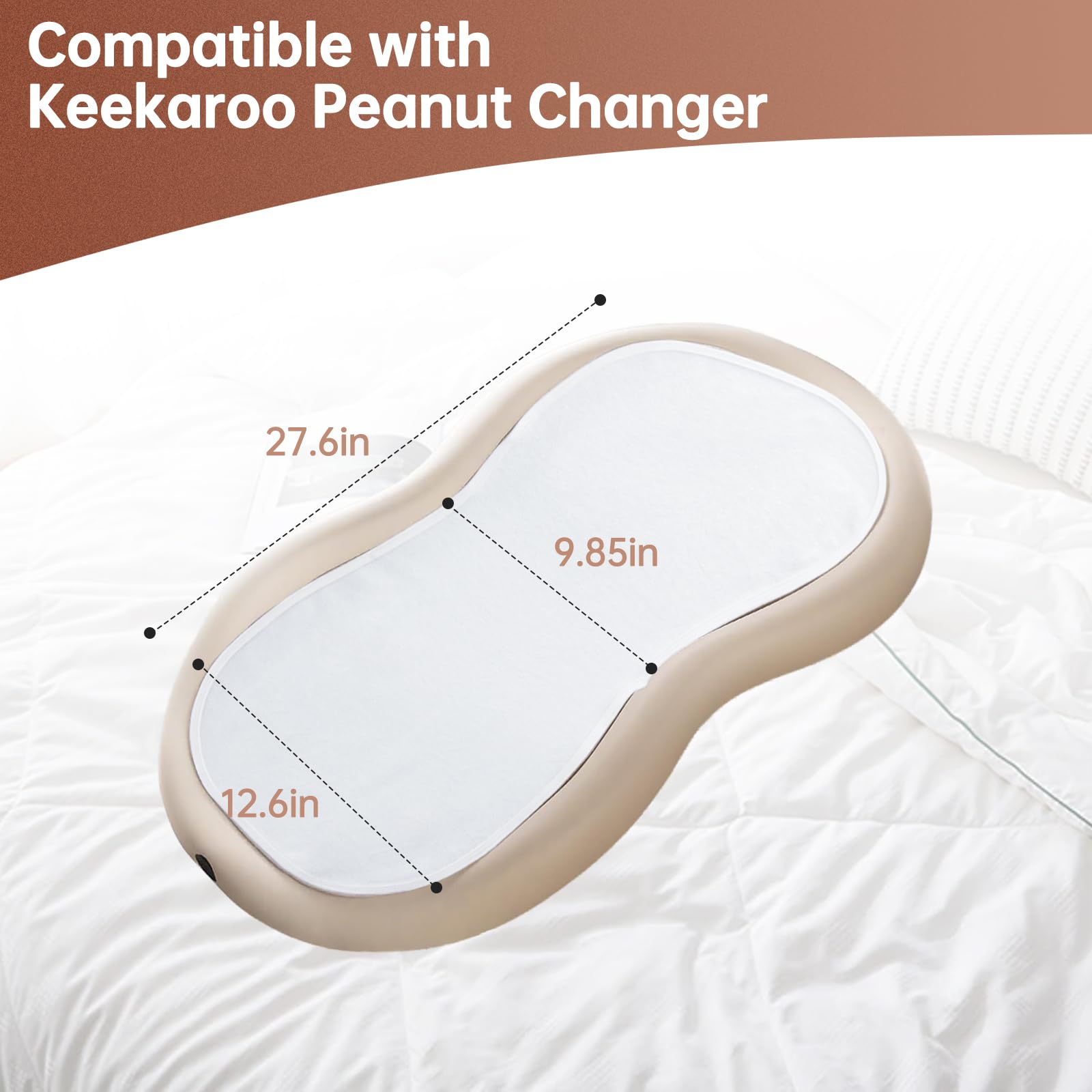 Ajrwiiy Changing Pad Liner portable travel: ideal for on-the-go diaper care.