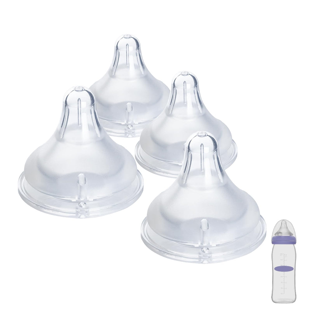 Ajrwiiy nipples with Lansinoh NaturalWave compatibility for secure latch and easy feeding.