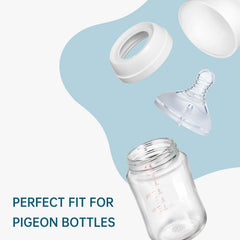 Ajrwiiy soft spout nipple for Pigeon bottle supports comfortable feeding and easy transition