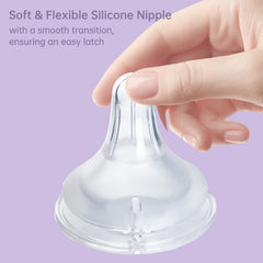 Ajrwiiy stretchable flow-control nipple helps regulate milk intake naturally
