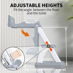 AJVV anti-slip pad step stool on toilet increases stability during potty sessions.
