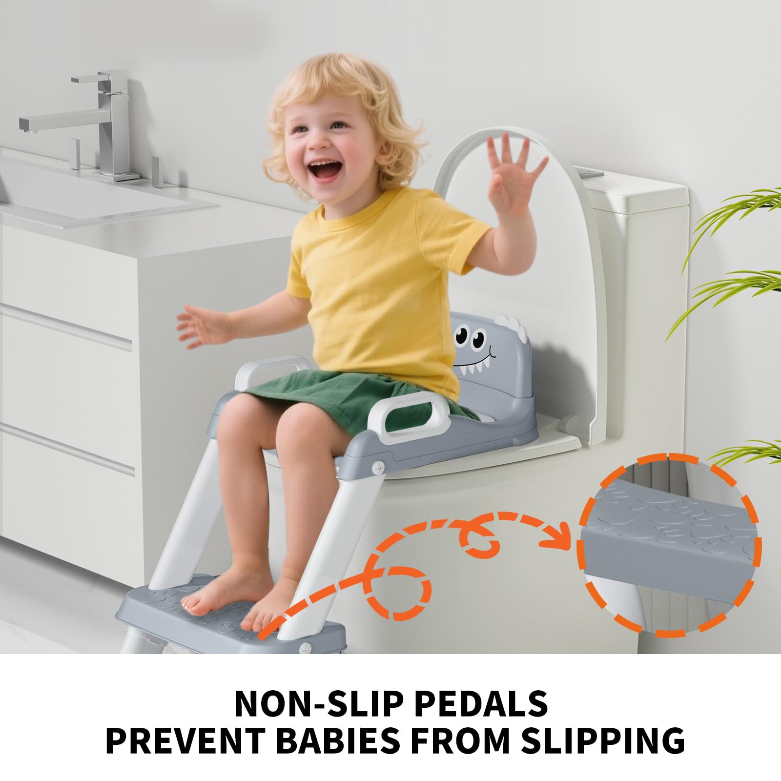 AJVV ducks design included for kid-friendly potty time.