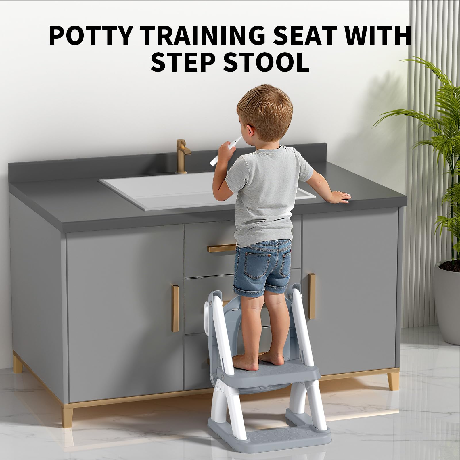 AJVV toddler toilet training seat compatible with various toilet shapes.