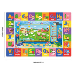 AKASISRUG ABC educational rug boosts early learning with colorful letters and animal themes.