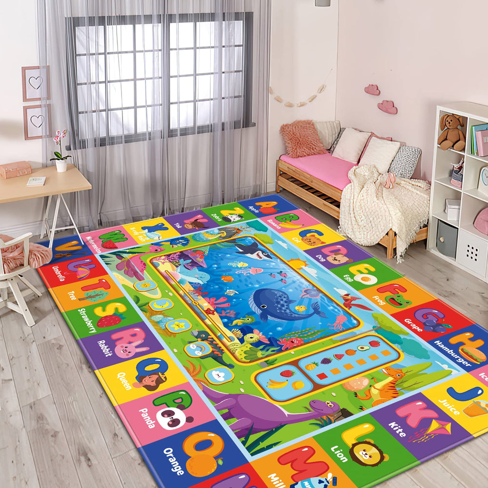AKASISRUG versatile rug suitable for playrooms, nurseries, classrooms, and living spaces