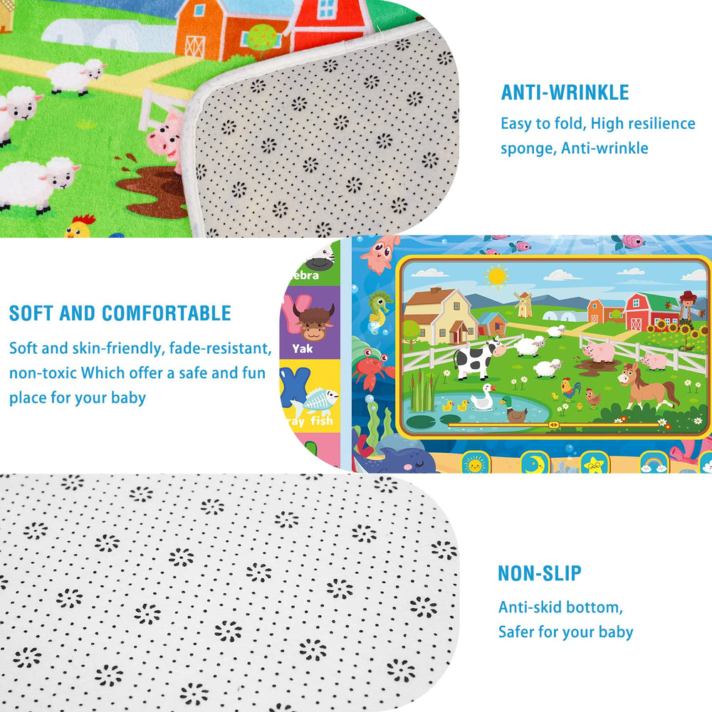 AKASISRUG play mat suits playrooms, bedrooms, nurseries, classrooms for versatile spaces.