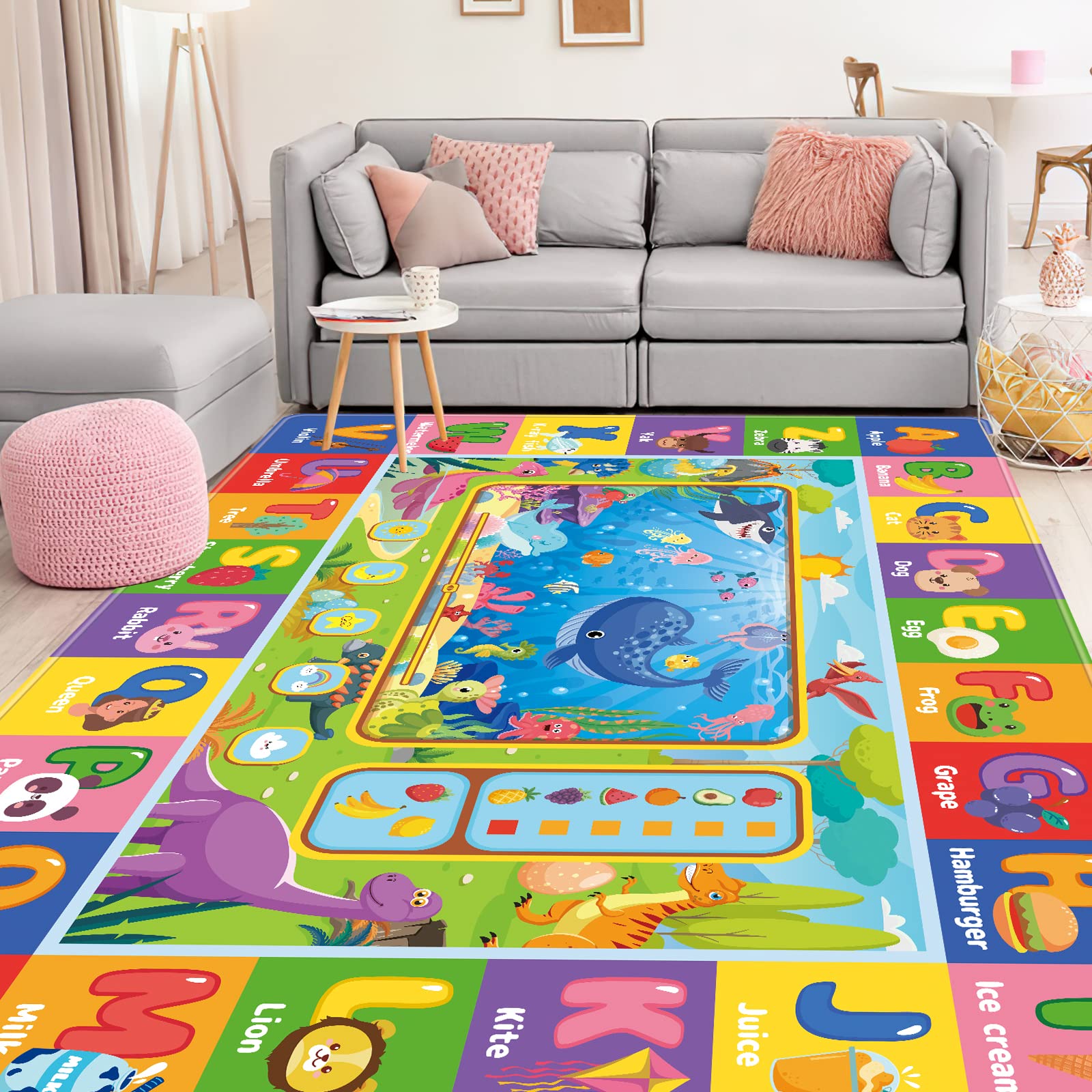 AKASISRUG ideal for tummy time, crawling, and learning through touch and exploration